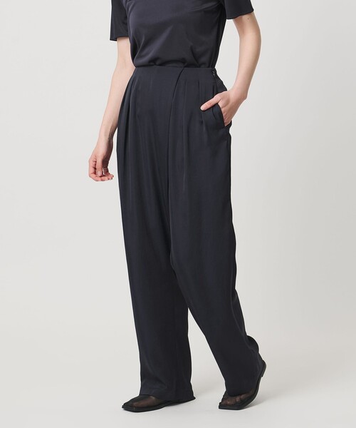 MARW UNITED ARROWS(マルゥ ユナイテッドアローズ)の「<MARW UNITED ARROWS>サテン ラップ パンツ(その他パンツ・レディース・ネイビー/ダークグレー・36/38)」の9枚目の写真