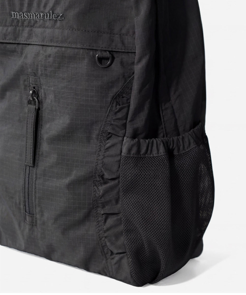 MASMARULEZ（マスマルールズ）の「[INT] Curved shirring backpack_Black（バックパック/リュック・レディース・その他・FREE）」の6枚目の写真