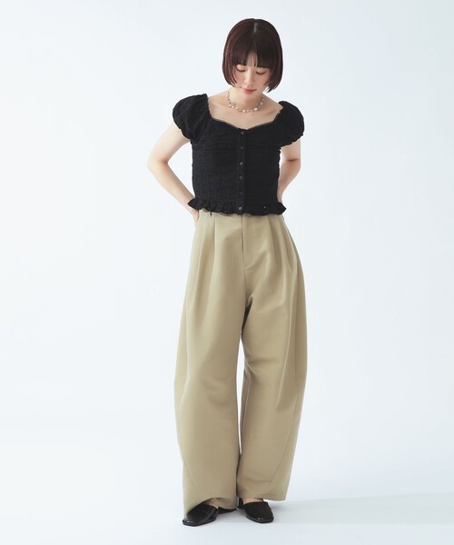 Ray BEAMS(レイビームス)の「【8/6 再値下げ】レース パフスリーブ ビスチェ(シャツ/ブラウス・レディース・ホワイト/ブラック・ONE SIZE)」の16枚目の写真