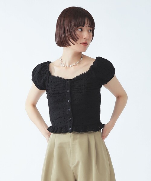 Ray BEAMS(レイビームス)の「【8/6 再値下げ】レース パフスリーブ ビスチェ(シャツ/ブラウス・レディース・ホワイト/ブラック・ONE SIZE)」の19枚目の写真