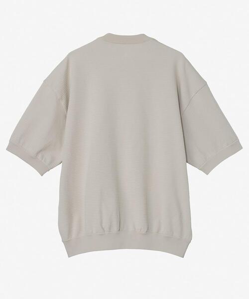 THE NORTH FACE（ザノースフェイス）の「THE NORTH FACE　SHORT-SLEEVE RIPPLE KNIT CREW（ニット/セーター・メンズ・ブラック/グレー系その他/アイボリー・X-LARGE/LARGE/MEDIUM）」の5枚目の写真