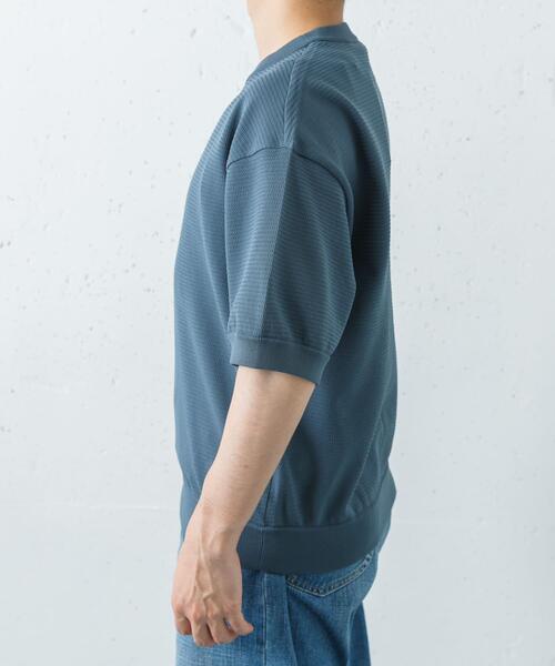 THE NORTH FACE（ザノースフェイス）の「THE NORTH FACE　SHORT-SLEEVE RIPPLE KNIT CREW（ニット/セーター・メンズ・ブラック/グレー系その他/アイボリー・X-LARGE/LARGE/MEDIUM）」の7枚目の写真