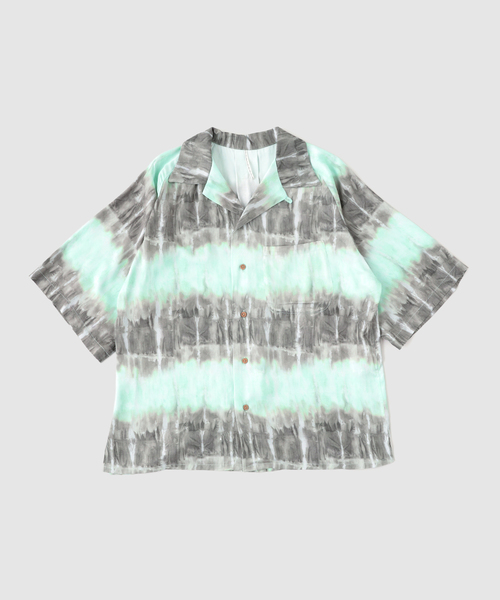 m's braque(エムズブラック)の「m’s braque (エムズ ブラック) ALOHA SHIRT(シャツ/ブラウス・メンズ・オレンジ/グレー/グリーン・40/38)」の2枚目の写真