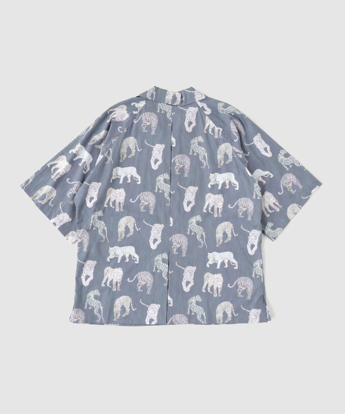 m's braque(エムズブラック)の「m’s braque (エムズ ブラック) ALOHA SHIRT(シャツ/ブラウス・メンズ・オレンジ/グレー/グリーン・40/38)」の4枚目の写真