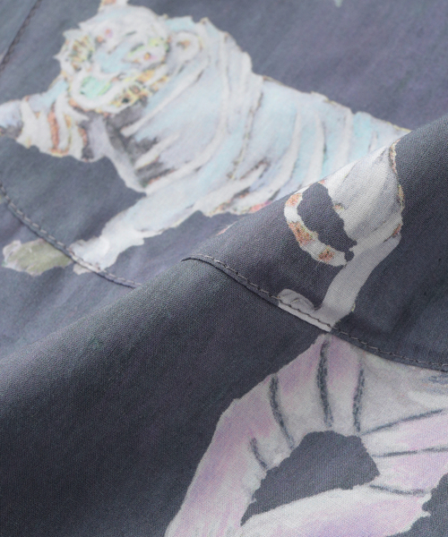 m's braque(エムズブラック)の「m’s braque (エムズ ブラック) ALOHA SHIRT(シャツ/ブラウス・メンズ・オレンジ/グレー/グリーン・40/38)」の5枚目の写真