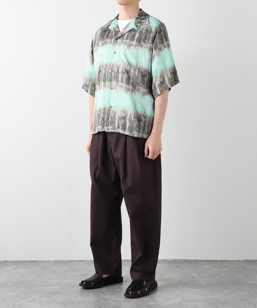 m's braque(エムズブラック)の「m’s braque (エムズ ブラック) ALOHA SHIRT(シャツ/ブラウス・メンズ・オレンジ/グレー/グリーン・40/38)」の4枚目の写真