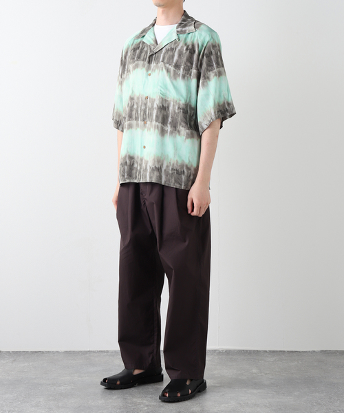 m's braque(エムズブラック)の「m’s braque (エムズ ブラック) ALOHA SHIRT(シャツ/ブラウス・メンズ・オレンジ/グレー/グリーン・40/38)」の5枚目の写真