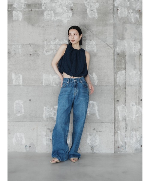 Katrin TOKYO(カトリーントーキョー)の「lace-up straight denim(デニムパンツ・レディース・ブルー/アッシュブラウン・S/XS/S-Short/M)」の13枚目の写真