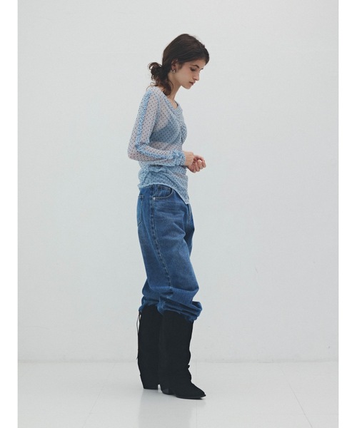 Katrin TOKYO(カトリーントーキョー)の「lace-up straight denim(デニムパンツ・レディース・ブルー/アッシュブラウン・S/XS/S-Short/M)」の15枚目の写真