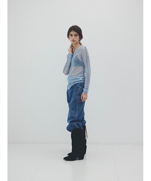 Katrin TOKYO(カトリーントーキョー)の「lace-up straight denim(デニムパンツ・レディース・ブルー/アッシュブラウン・S/XS/S-Short/M)」の16枚目の写真