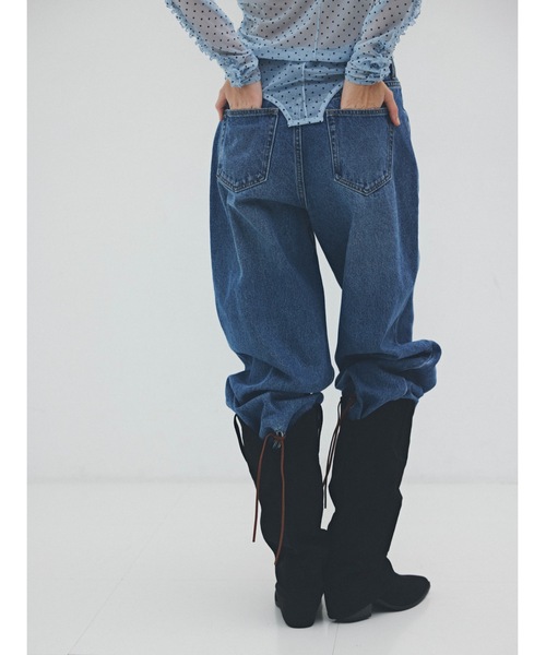 Katrin TOKYO(カトリーントーキョー)の「lace-up straight denim(デニムパンツ・レディース・ブルー/アッシュブラウン・S/XS/S-Short/M)」の18枚目の写真