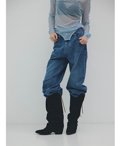 Katrin TOKYO(カトリーントーキョー)の「lace-up straight denim(デニムパンツ・レディース・ブルー/アッシュブラウン・S/XS/S-Short/M)」の19枚目の写真