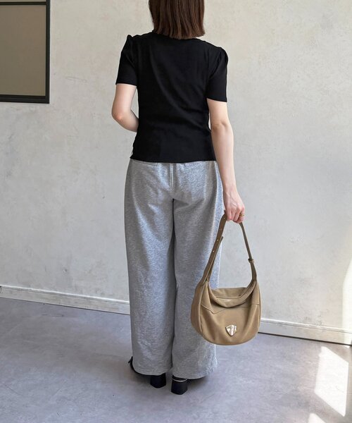 Thevon（ゼボン）の「レースドッキング半袖プルオーバー（Tシャツ/カットソー・レディース・ブラック/オフホワイト/グレー・FREE）」の18枚目の写真