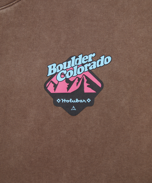 HOLUBAR(ホルバー)の「Mountain Graphic T-shirt Brown(Tシャツ/カットソー・メンズ・その他・MEDIUM/LARGE/X-LARGE)」の4枚目の写真