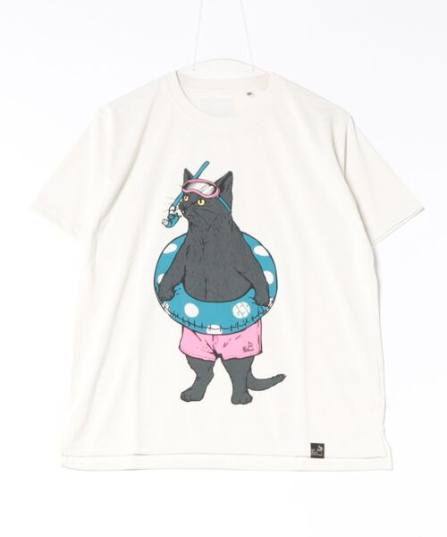 go slow caravan(ゴースローキャラバン)の「Drymix 海猫 TEE(Tシャツ/カットソー・メンズ・アイボリー/イエロー/ブラック系その他2・LARGE/MEDIUM/SMALL/X-LARGE)」の2枚目の写真