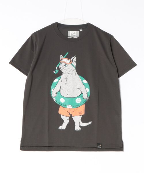 go slow caravan(ゴースローキャラバン)の「Drymix 海猫 TEE(Tシャツ/カットソー・メンズ・アイボリー/イエロー/ブラック系その他2・LARGE/MEDIUM/SMALL/X-LARGE)」の1枚目の写真