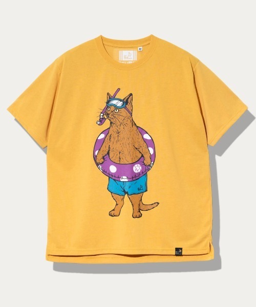 go slow caravan(ゴースローキャラバン)の「Drymix 海猫 TEE(Tシャツ/カットソー・メンズ・アイボリー/イエロー/ブラック系その他2・LARGE/MEDIUM/SMALL/X-LARGE)」の3枚目の写真