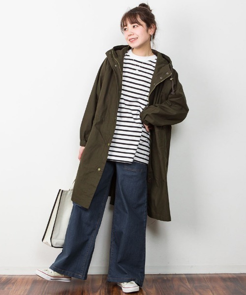 MARAI(マーライ)の「ウエストゴムストレッチデニムベイカーパンツ(デニムパンツ・レディース・ネイビー/ブルー/ワンウォッシュ・LL/4L/3L/M/L)」の15枚目の写真
