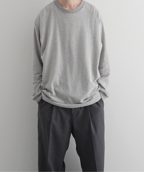 O｜オー（レディース）のTシャツ/カットソー（グレー/灰色系・Uネック