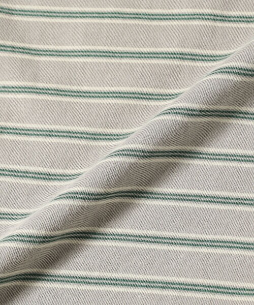 BEAMS PLUS(ビームスプラス)の「Pocket Tee Interlock Stripe(Tシャツ/カットソー・メンズ・ブラウン/グレー/オフホワイト・LARGE/X-LARGE/XX-LARGE/SMALL/MEDIUM)」の14枚目の写真