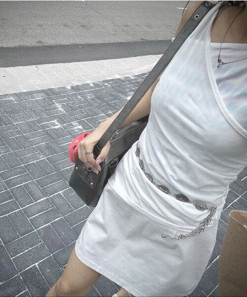 SUNBURNPROJECT(サンバーンプロジェクト)の「Faux Leather M.O.S Bag, METAL(メッセンジャーバッグ・レディース・その他・FREE)」の4枚目の写真