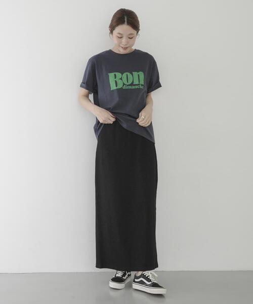 URBAN RESEARCH Sonny Label(アーバンリサーチサニーレーベル)の「接触冷感リブタイトスカート(スカート・レディース・チャコールグレー/ブラック・FREE)」の7枚目の写真