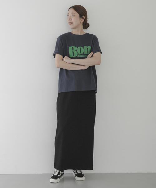 URBAN RESEARCH Sonny Label(アーバンリサーチサニーレーベル)の「接触冷感リブタイトスカート(スカート・レディース・チャコールグレー/ブラック・FREE)」の8枚目の写真