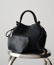 【cache cache】ノットハンドルシボPUトート