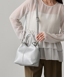 cache cache（カシュ カシュ）の「【cache cache】ノットハンドルシボPUトート（ハンドバッグ）」