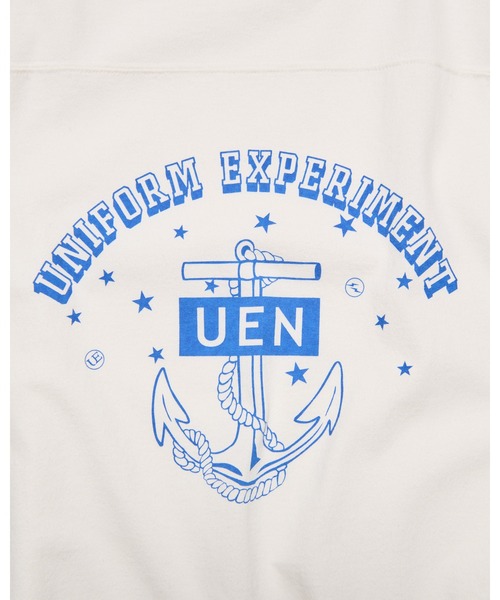 uniform experiment(ユニフォームエクスペリメント)の「UEN FOOTBALL TEE(Tシャツ/カットソー・メンズ・ホワイト/ネイビー・1/2/3/4/5)」の9枚目の写真
