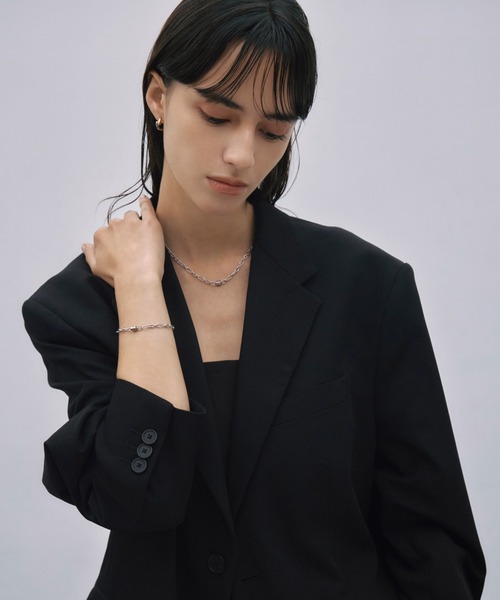 CENE(セネ)の「【CENE】セネ/スマートマグネットオーバルチェーンブレスレット(ブレスレット・レディース・シルバー・MEDIUM/SMALL)」の4枚目の写真