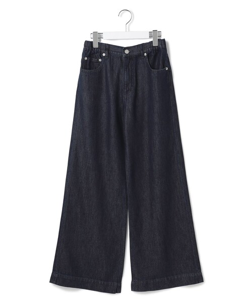 J.PRESS YORK STREET(ジェイプレスヨークストリート)の「【WOMEN】ソフトワイドデニム(デニムパンツ・レディース・ダルブルー系/ネイビー系/スカイブルー系・MEDIUM/SMALL/LARGE)」の2枚目の写真