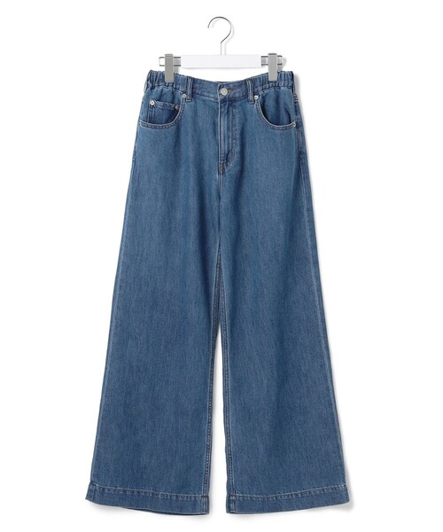 J.PRESS YORK STREET(ジェイプレスヨークストリート)の「【WOMEN】ソフトワイドデニム(デニムパンツ・レディース・ダルブルー系/ネイビー系/スカイブルー系・MEDIUM/SMALL/LARGE)」の3枚目の写真