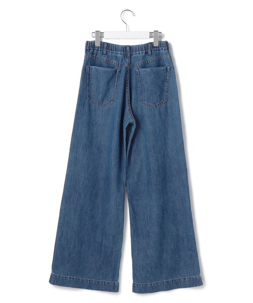 J.PRESS YORK STREET(ジェイプレスヨークストリート)の「【WOMEN】ソフトワイドデニム(デニムパンツ・レディース・ダルブルー系/ネイビー系/スカイブルー系・MEDIUM/SMALL/LARGE)」の4枚目の写真