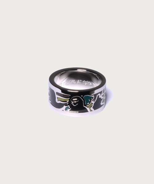 A BATHING APE（アベイシングエイプ）の「1ST CAMO CAMO RING（リング・メンズ・イエロー/グリーン・18/22/20）」の2枚目の写真