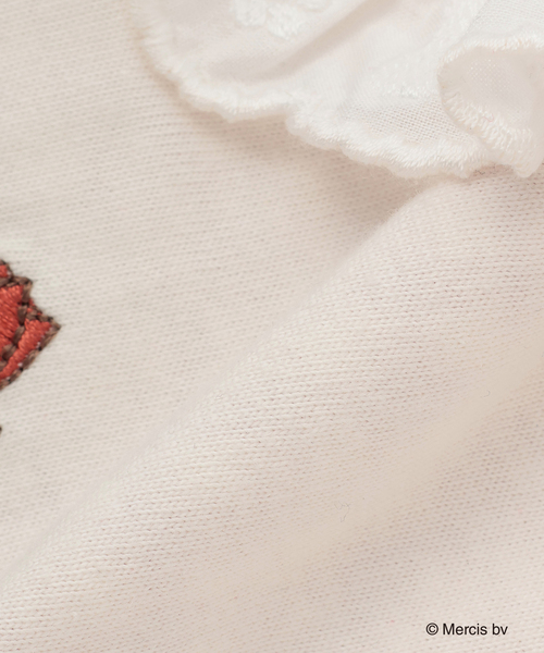 petit main（プティマイン）の「【miffy】お花刺しゅうスタイ（スタイ/よだれかけ・キッズ・オフホワイト/イエロー・F）」の5枚目の写真