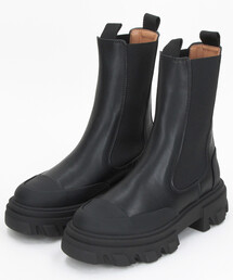 GANNI | GANNI/ガニー Mid Chelsea Boot Black Stitch / チャンキーソール チェルシーブーツ(ブーツ)