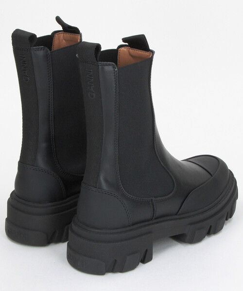 GANNI(ガニー)の「GANNI/ガニー Mid Chelsea Boot Black Stitch / チャンキーソール チェルシーブーツ(ブーツ・レディース・ブラック・38/36/37)」の7枚目の写真
