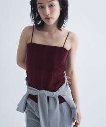 CODE A（コードエー）の「【Cup-in】Robert P． Miller｜Flocky bustier（タンクトップ）」