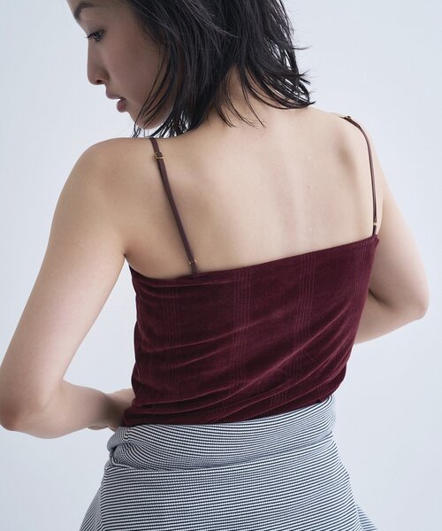 Robert P.Miller(ロバート ピー ミラー)の「【Cup-in】Robert P. Miller|Flocky bustier(タンクトップ・レディース・ベージュ/ブラック/ボルドー・00)」の17枚目の写真