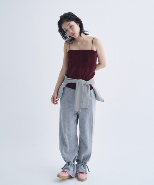 Robert P.Miller(ロバート ピー ミラー)の「【Cup-in】Robert P. Miller|Flocky bustier(タンクトップ・レディース・ベージュ/ブラック/ボルドー・00)」の9枚目の写真