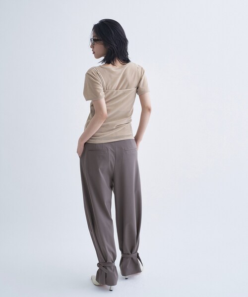 Robert P.Miller(ロバート ピー ミラー)の「【Cup-in】Robert P. Miller|Flocky bustier(タンクトップ・レディース・ベージュ/ブラック/ボルドー・00)」の15枚目の写真