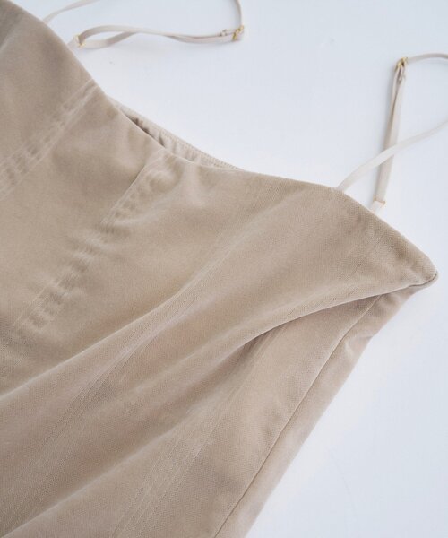 Robert P.Miller(ロバート ピー ミラー)の「【Cup-in】Robert P. Miller|Flocky bustier(タンクトップ・レディース・ベージュ/ブラック/ボルドー・00)」の4枚目の写真