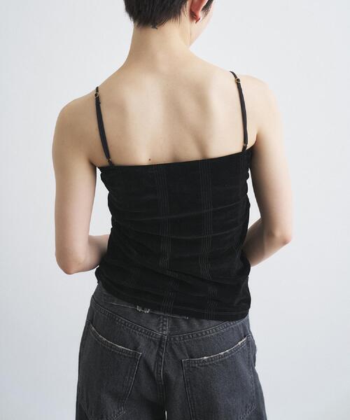 Robert P.Miller(ロバート ピー ミラー)の「【Cup-in】Robert P. Miller|Flocky bustier(タンクトップ・レディース・ベージュ/ブラック/ボルドー・00)」の6枚目の写真