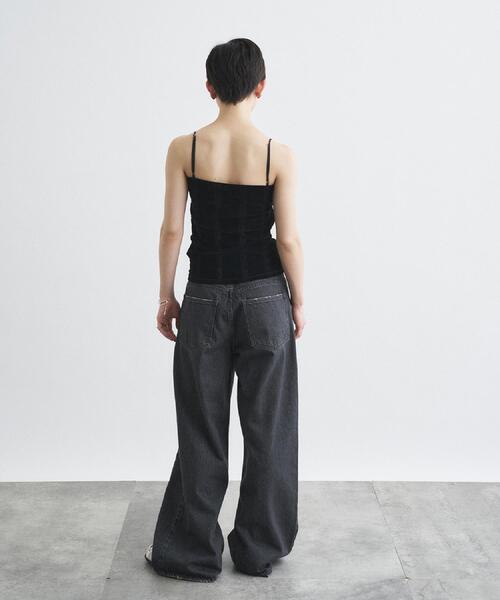 Robert P.Miller(ロバート ピー ミラー)の「【Cup-in】Robert P. Miller|Flocky bustier(タンクトップ・レディース・ベージュ/ブラック/ボルドー・00)」の8枚目の写真