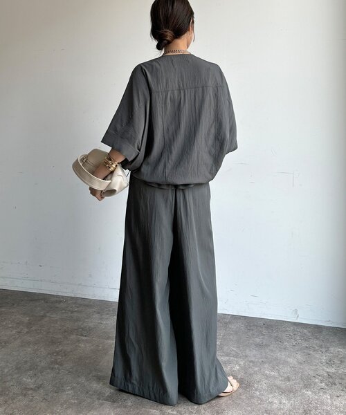 DouDou（ドゥドゥ）の「【WEB限定/セットアップ可能】UVカット接触冷感ワッシャーブルゾン（その他アウター・レディース・チャコールグレー/ベージュ・FREE）」の19枚目の写真