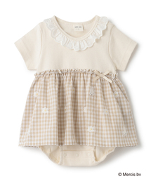 Miffy（ ミッフィー）の「【miffy】お花刺しゅうロンパース（ロンパース）」
