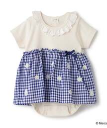 Miffy（ ミッフィー）の「【miffy】お花刺しゅうロンパース（ロンパース）」