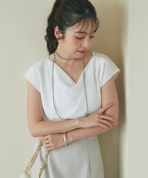 La boutique BonBon | 【清涼感美人見え】ドレープネックジョーゼットブラウス(シャツ/ブラウス)