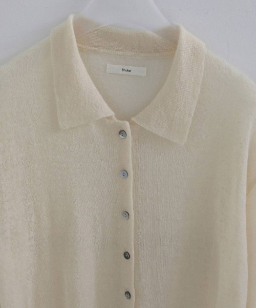 anuke（アンヌーク）の「anuke　Over Knit Shirts オーバーニットシャツ/62620542（ニット/セーター・レディース・アイボリー/ピンク・ONE SIZE）」の14枚目の写真